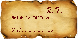 Reinholz Tímea névjegykártya