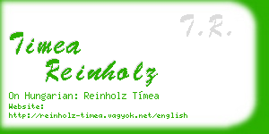 timea reinholz business card